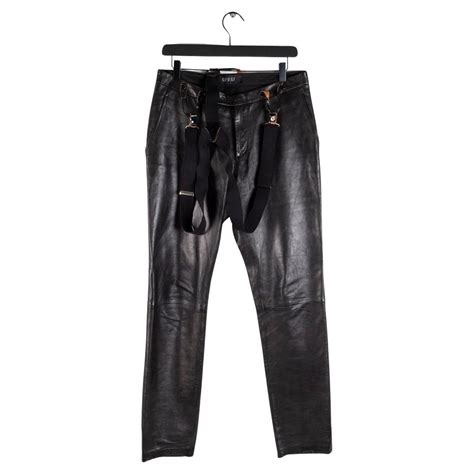 gucci leather men pants|Gucci tailored pants.